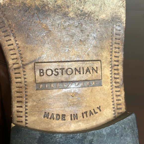 Vintage Bostonian Florentine Leather
Fringe Tasseled Moc Toe Loafers Italy - Picture 12 of 17